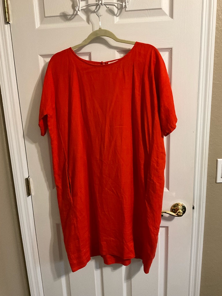 Eileen Fisher Orange/Red Sheath